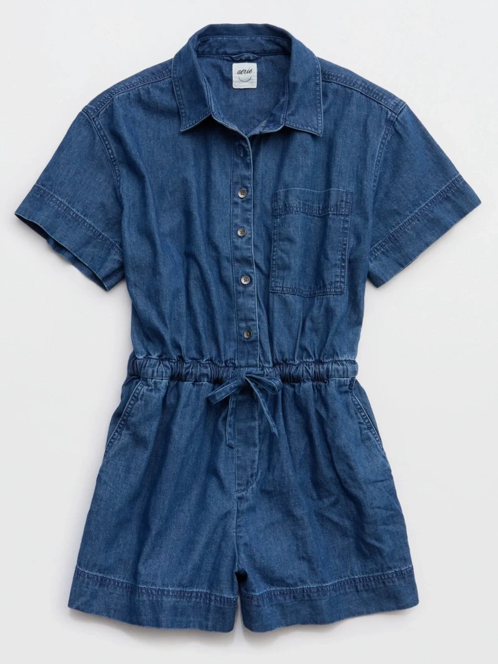 Aerie Chorewear Romper - Denim - Picture 1 of 7